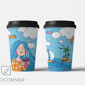 LY GIẤY CÀ PHÊ IN LOGO